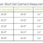 MEASUREMENTS FOR SCALLOP SHORTS