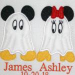 FFBHS - Choose from either Mickey Mouse Ghost or Minnie Mouse Ghost.  Name included