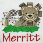 Due to the difficulty of this applique and the ribbons, please add $3.00 to this design.