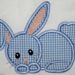 Boy version of this bunny.  You can change the fabric colors for either of these bunnies.