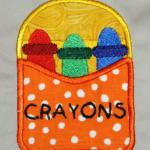 Applique Crayon Box