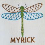 BEAUTIFUL Dragonfly - Change the thread colors to match your decor.
