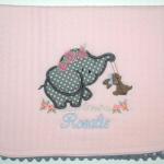 This is a quilted burp cloth