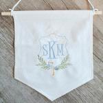 Baby and Branches Monogram Stork Floral (Colors can be changed) GMM Et