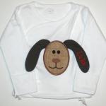 This is a 3D design.  The ears are sewn separately and added to the puppy face.  Please add $5.00 to this design.